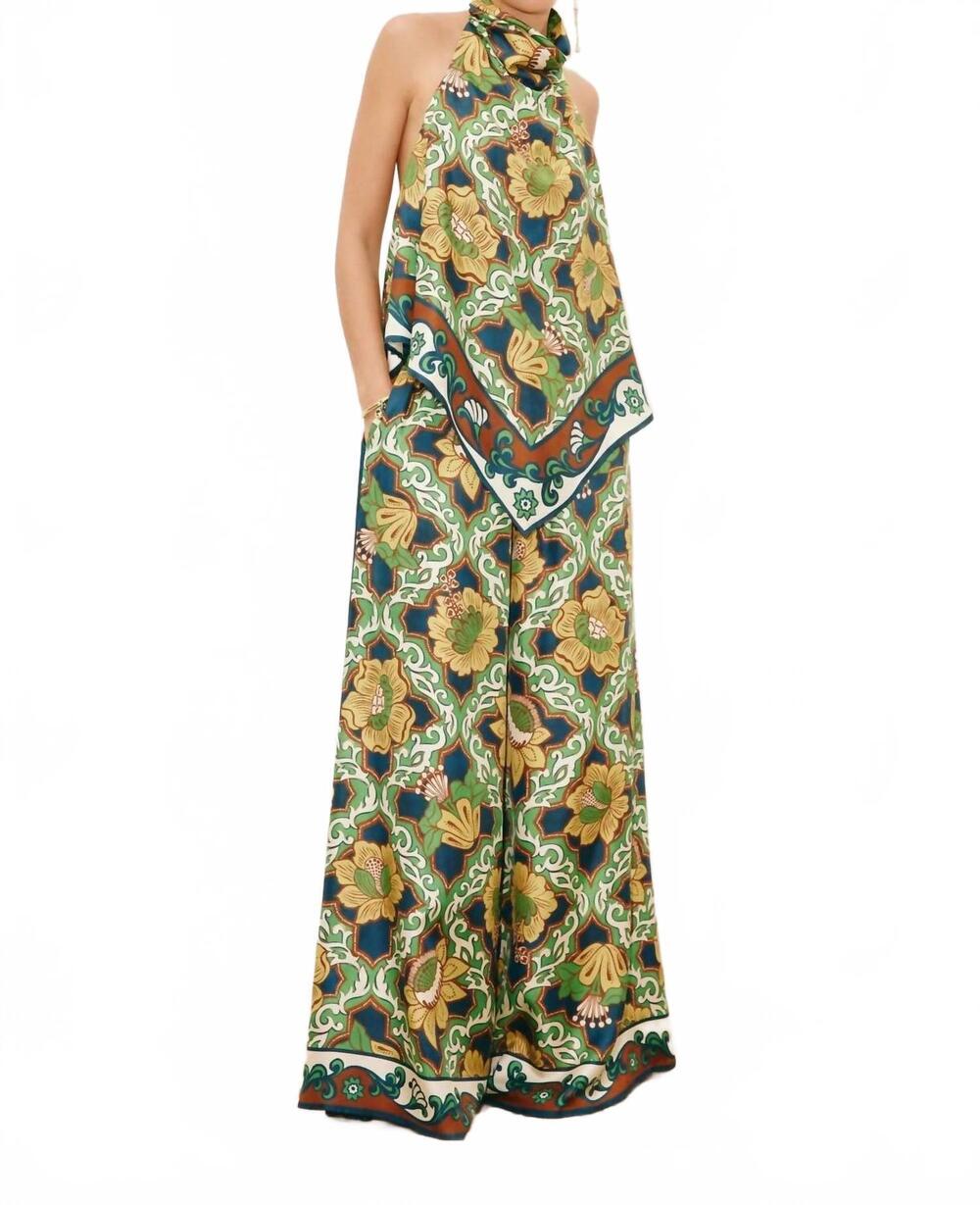 NEW ALEMAIS liana silk top in multi